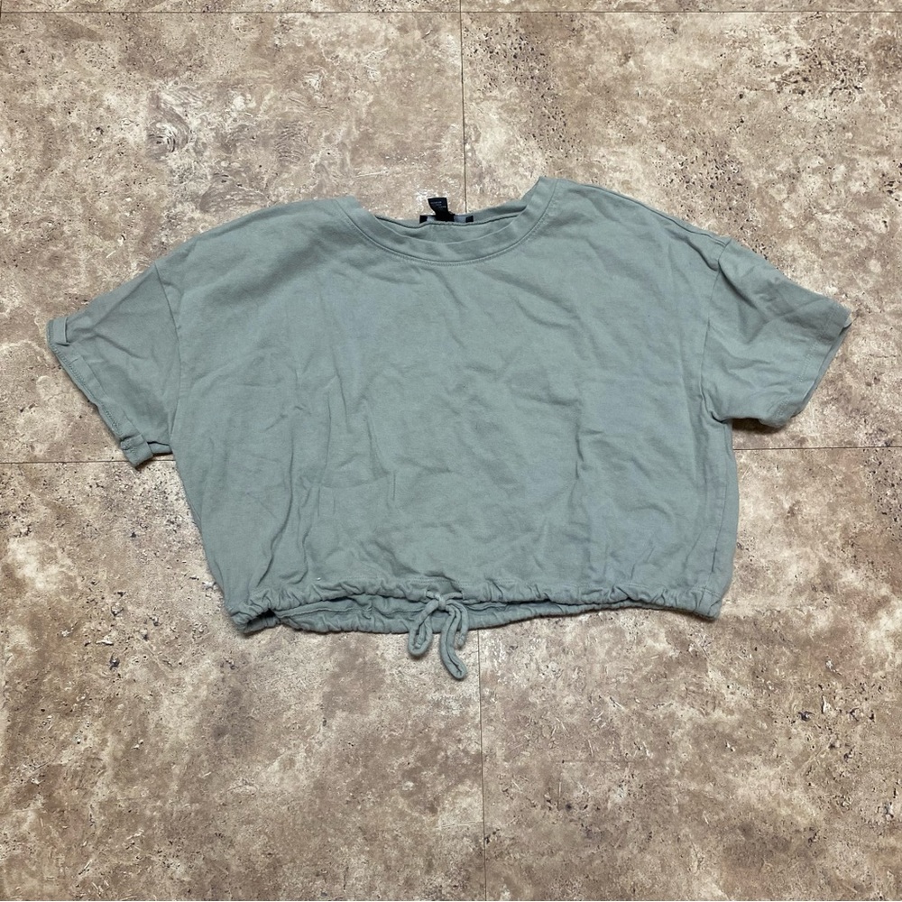 Cropped Cotton Tee